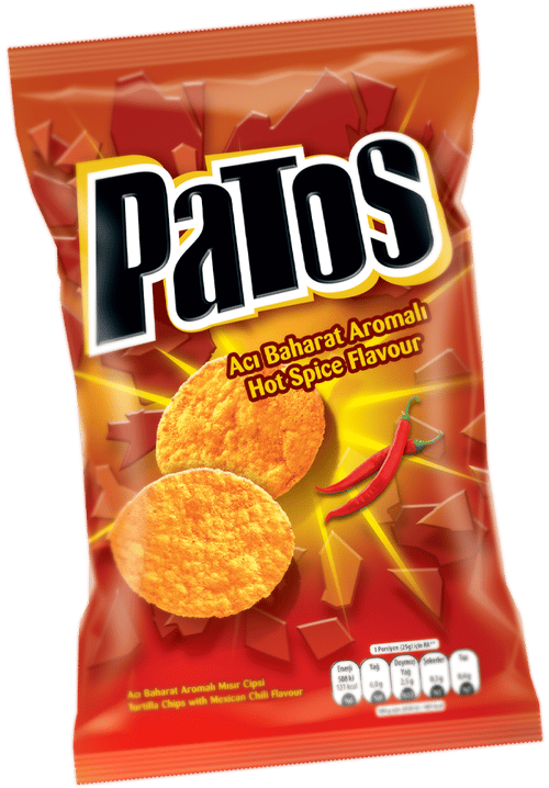 Patos Acı Baharat Aromalı Cips 195 gr