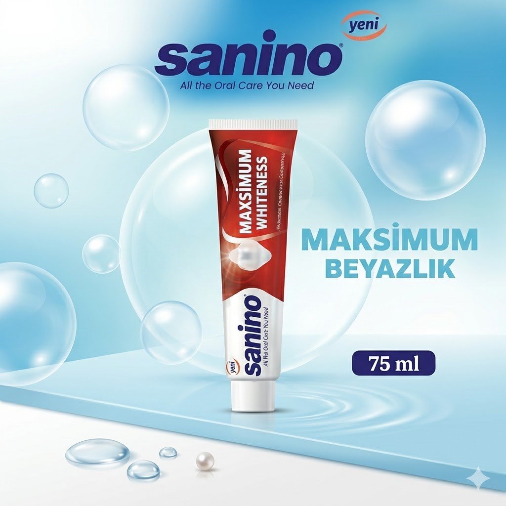Sanino Diş Macunu Maksimum Beyazlık 75 ml