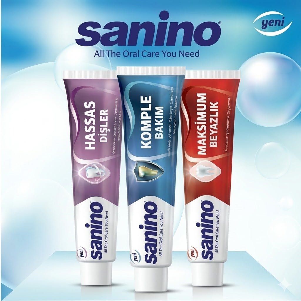 Sanino Komple Bakım Sanino Diş Macunu 1 adet 75 ml - Günlük Koruma YENİLENMİŞ FORMÜL