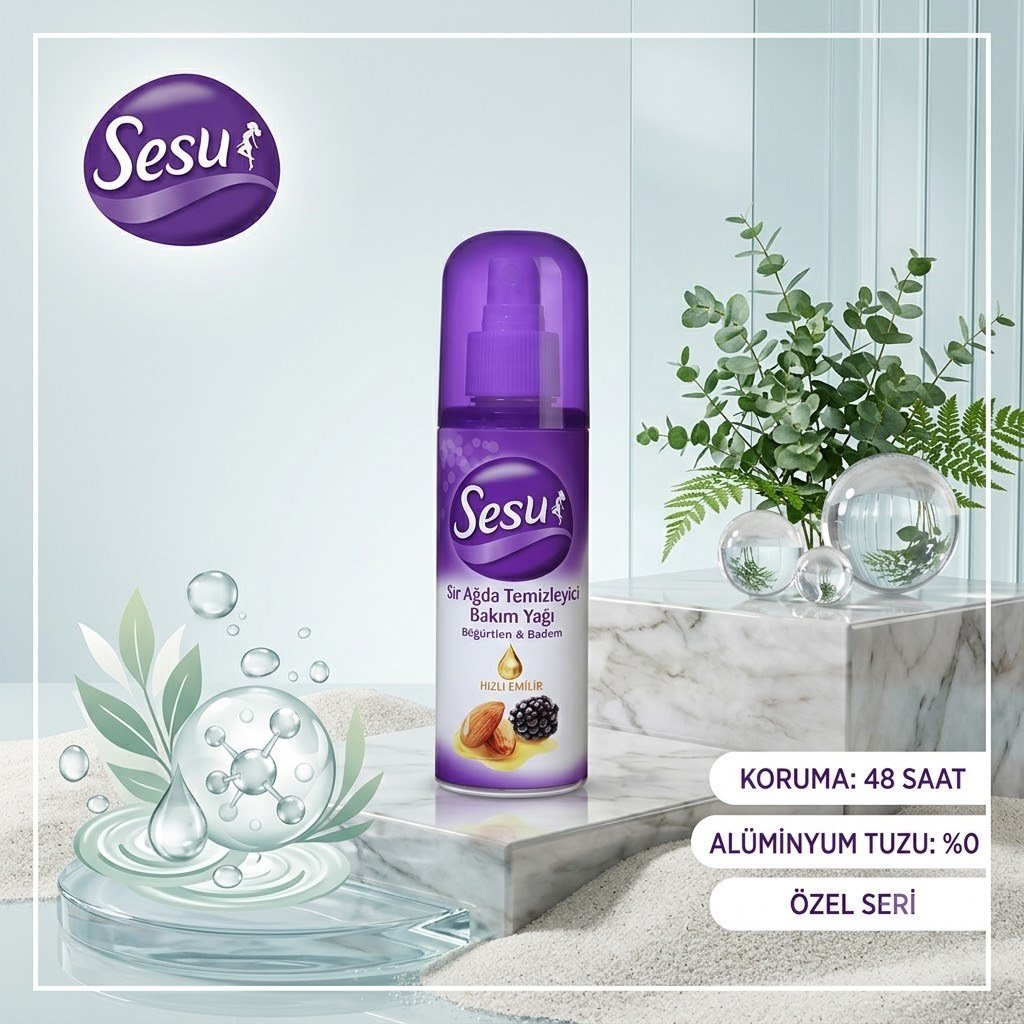 Sesu Ağda Temizleyici Bakım Yağı 150 ml
