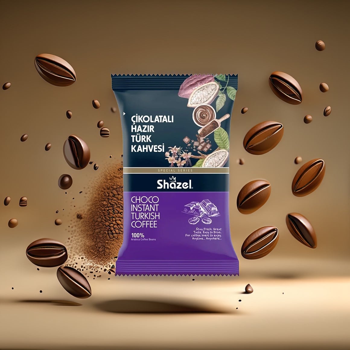 Shazel Çikolatalı Hazır Türk Kahvesi 100G