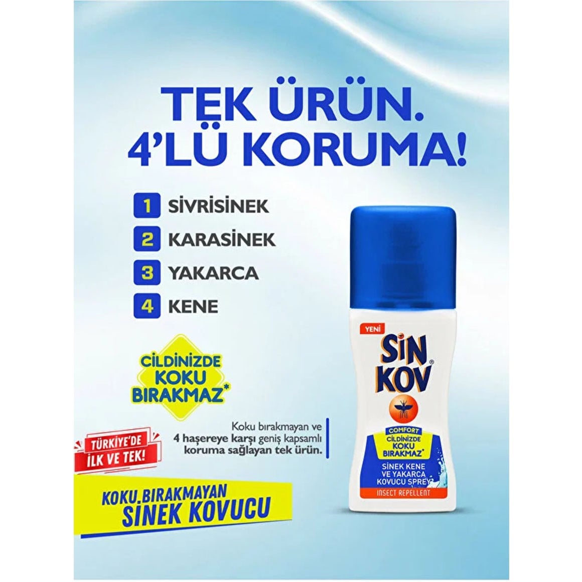 Sinkov Comfort Sinek Kene Yakarca Kovucu Sprey 100ml