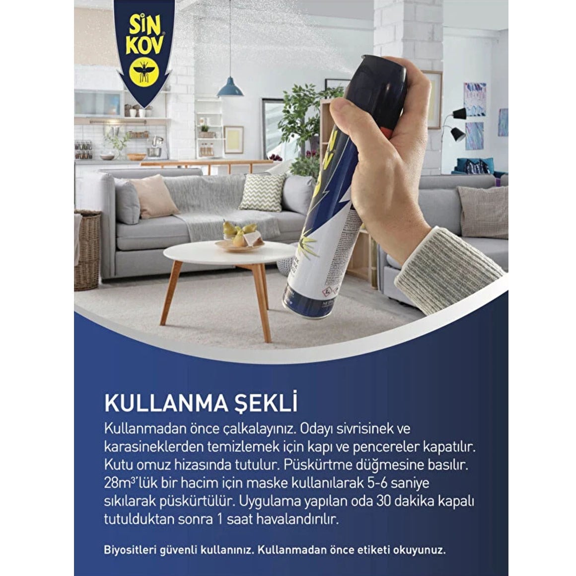Sinkov Sivrisinek Karasinek Öldürücü  Aerosol Sprey 300 Ml