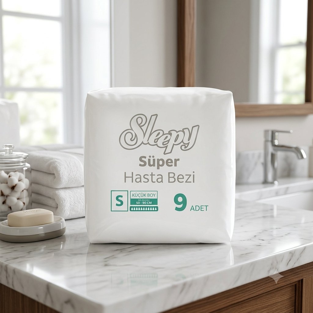 Sleepy Sensitive Antibakteriyel Süper Yetişkin Hasta Bezi Small 9 Adet