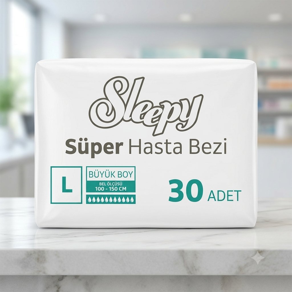 Sleepy Senstive Süper Hasta Bezi  (Hassas Ciltlere Özel) L 30 Adet 