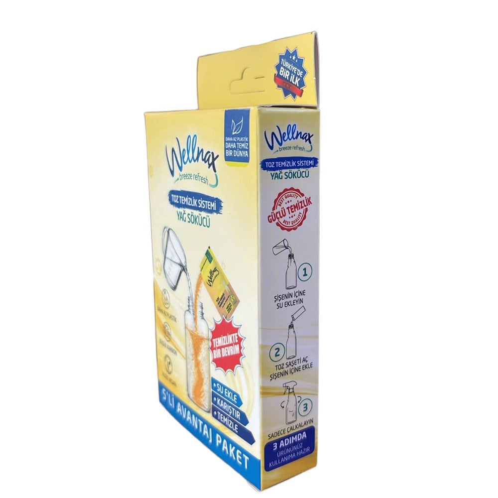 Wellnax Breeze Refresh Toz Temizlik Sistemi Yağ Sökücü 5'li Yedek
