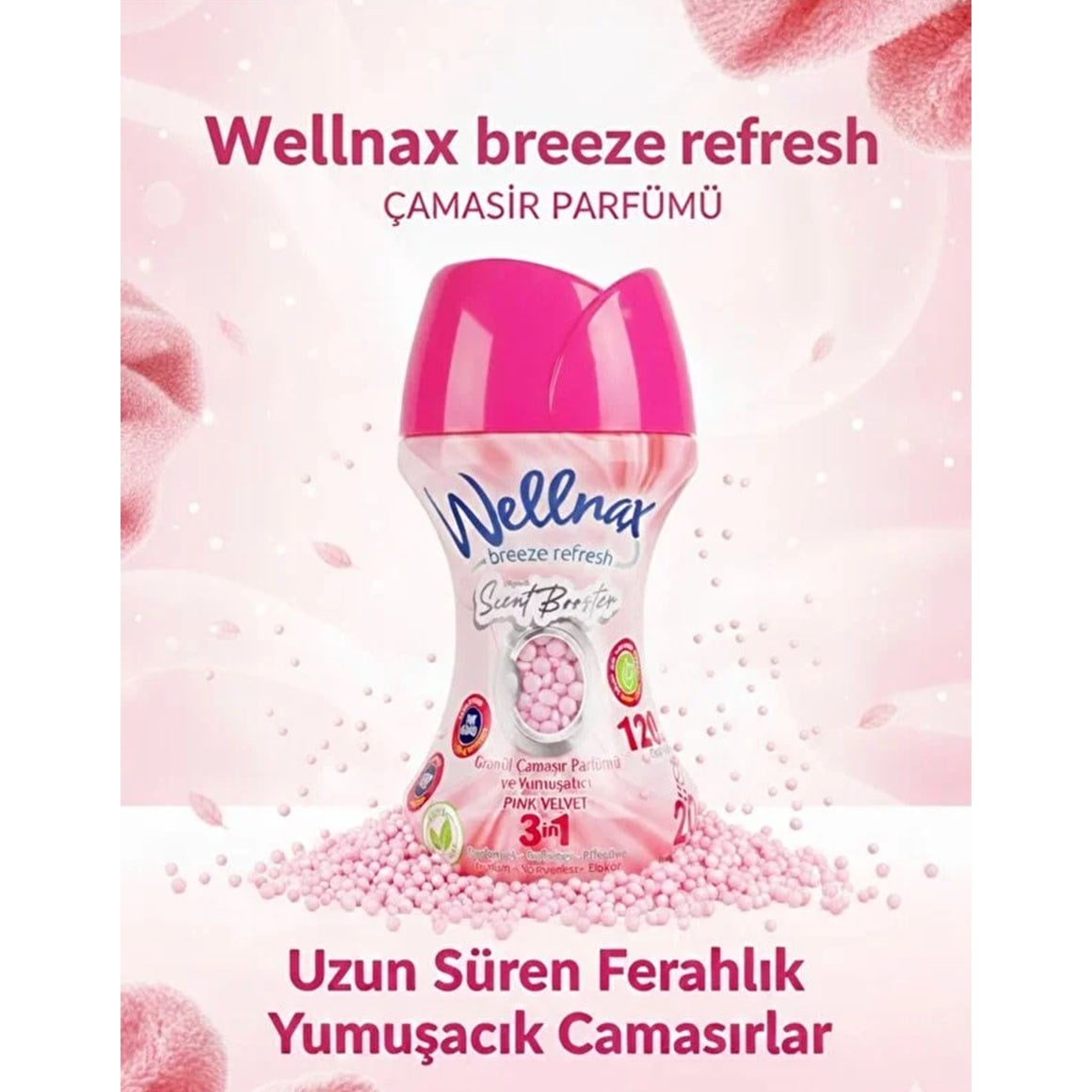 Wellnax Granül Çamaşır Parfümü Pink Velvet 210 gr