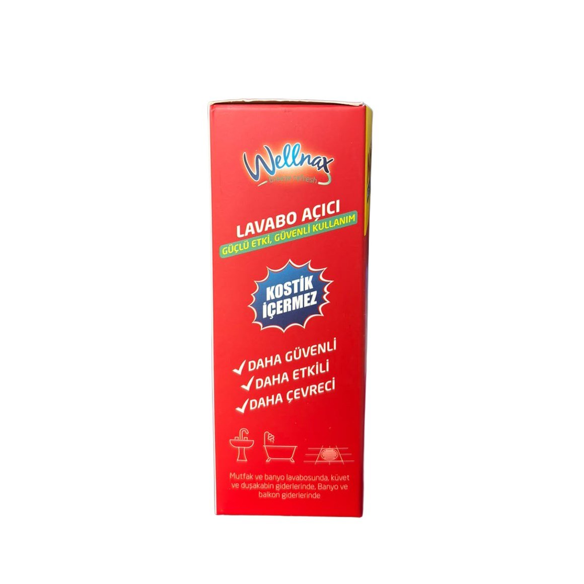 Wellnax Lavabo Açıcı 2x75 g Lavabo Açar, Koku Giderir