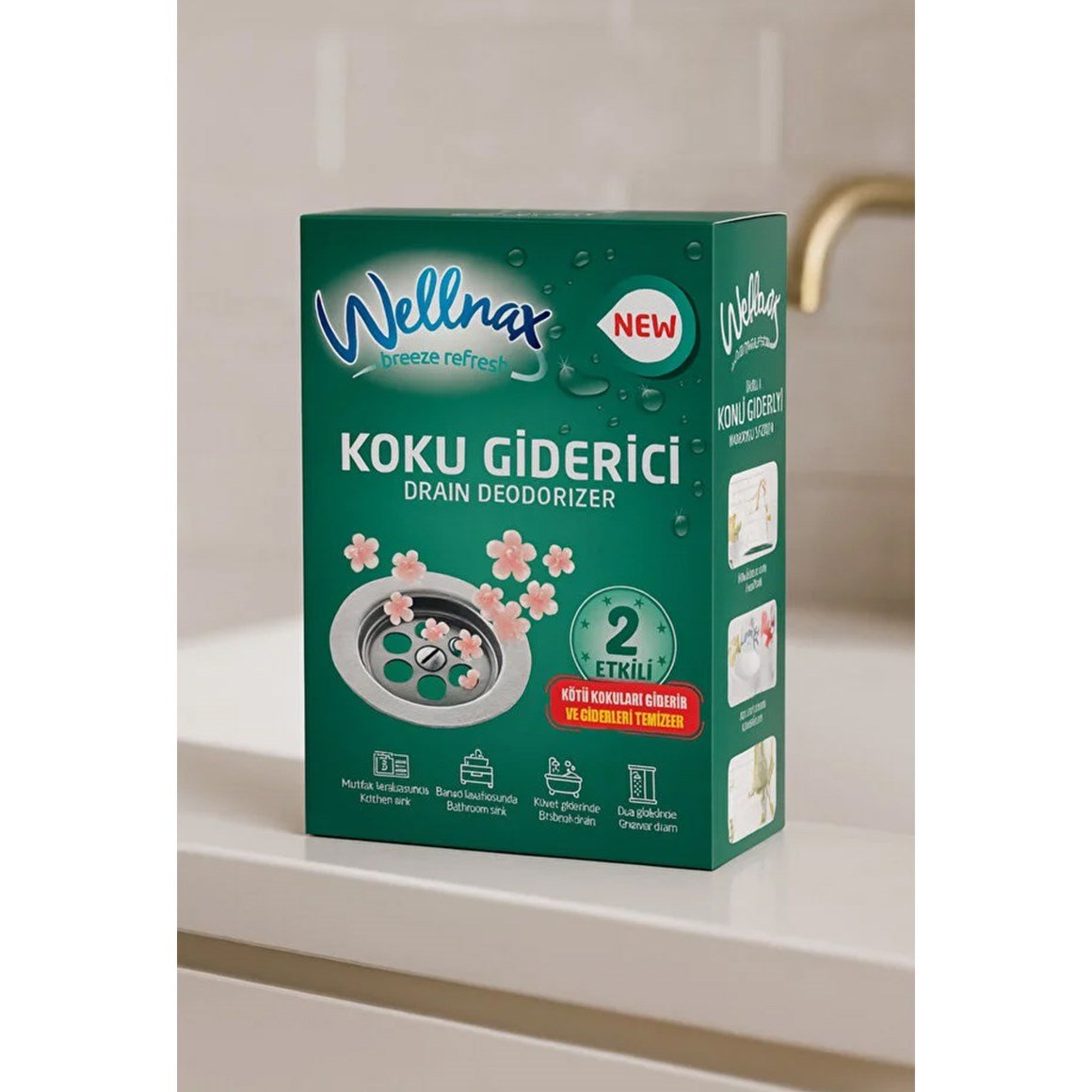 Wellnax Lavabo Koku Giderici Anında Etkili 2x75 g