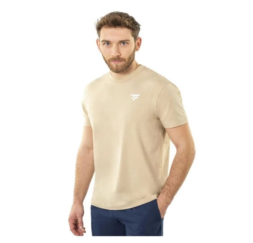 Tecnifibre Graphic Tee Kum Rengi Erkek Tenis Tişörtü