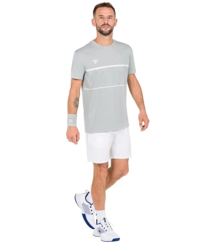 Tecnifibre Team Tech Tee Gümüş Erkek Tenis Tişörtü