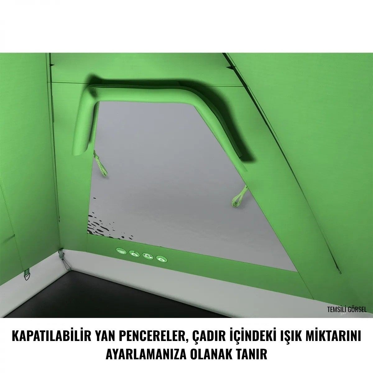 HUSKY BIGGLES 5 KİŞİLİK ÇADIR (YEŞİL)