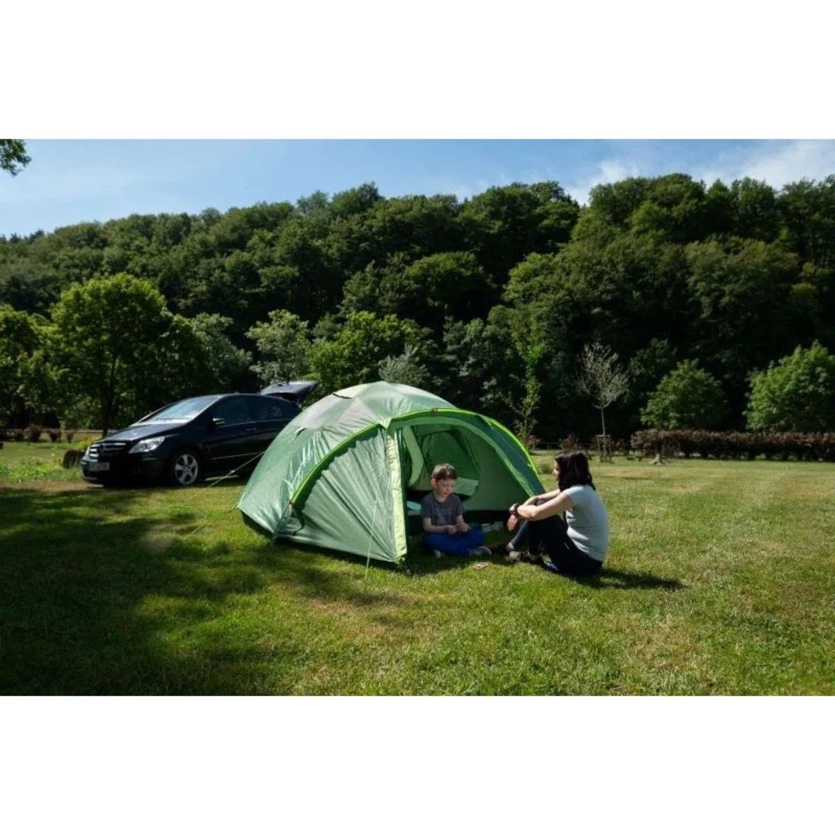 HUSKY Bizon Plus 4 Kişilik Çadır (Yeşil) | Husky Outdoor Türkiye