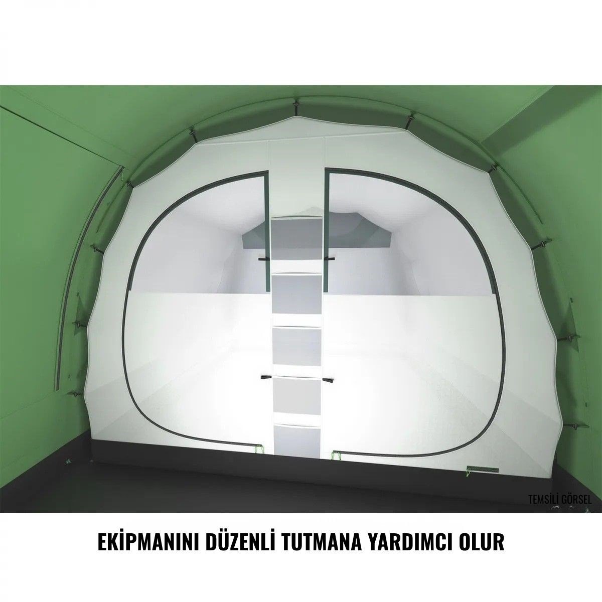 HUSKY CARAVAN 17 5 KİŞİLİK ÇADIR (YEŞİL)