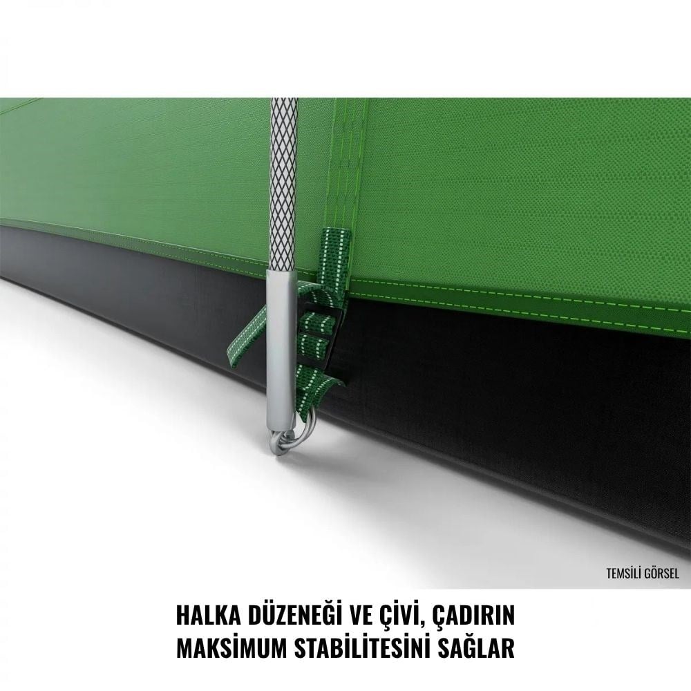 HUSKY Caravan 17 5 Kişilik Çadır (Yeşil) | Husky Outdoor Türkiye