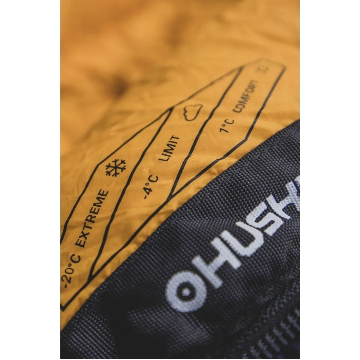 HUSKY DRAFY -20C KUŞ TÜYÜ UYKU TULUMU (MAVİ/TURUNCU)