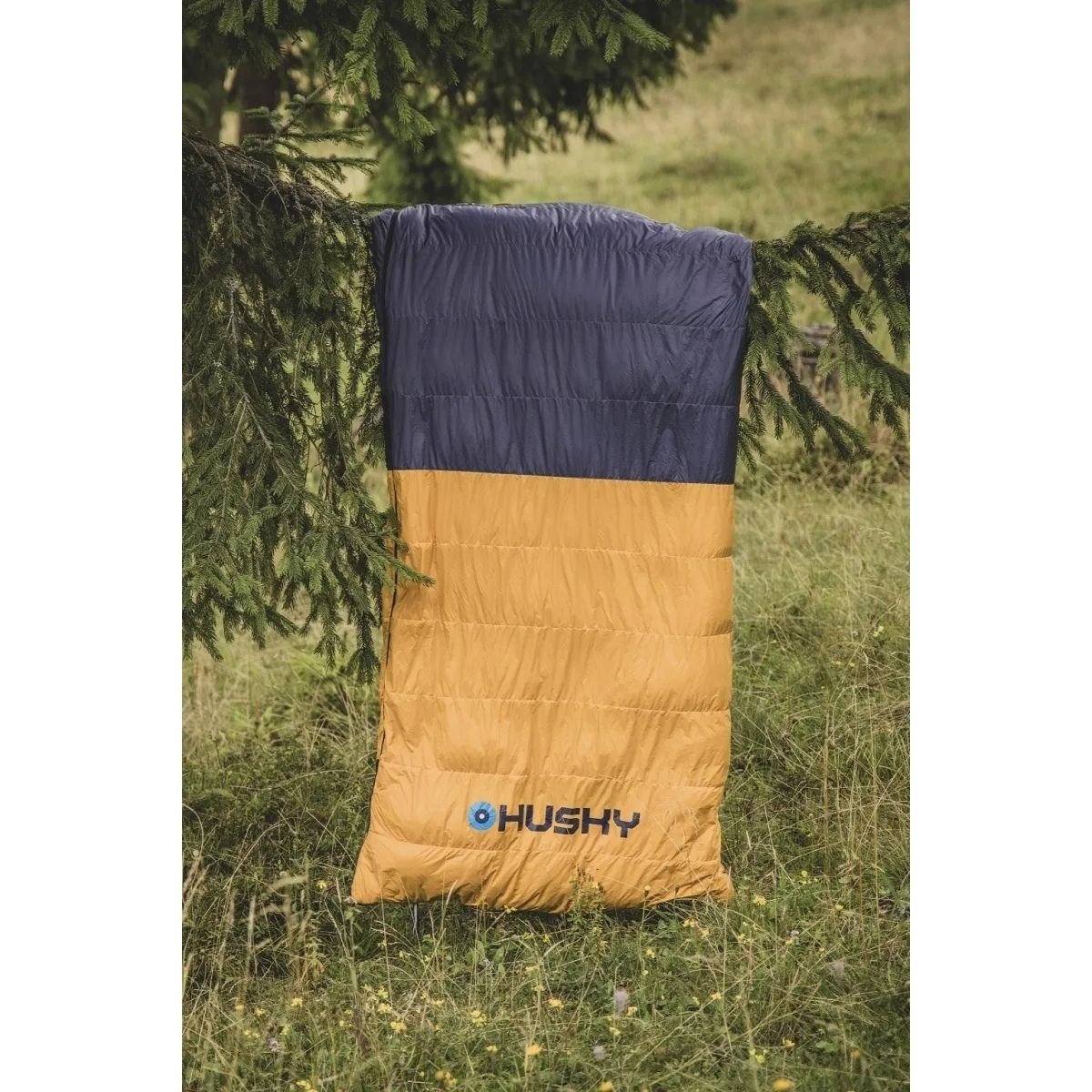 HUSKY DRAFY -20C KUŞ TÜYÜ UYKU TULUMU (MAVİ/TURUNCU)