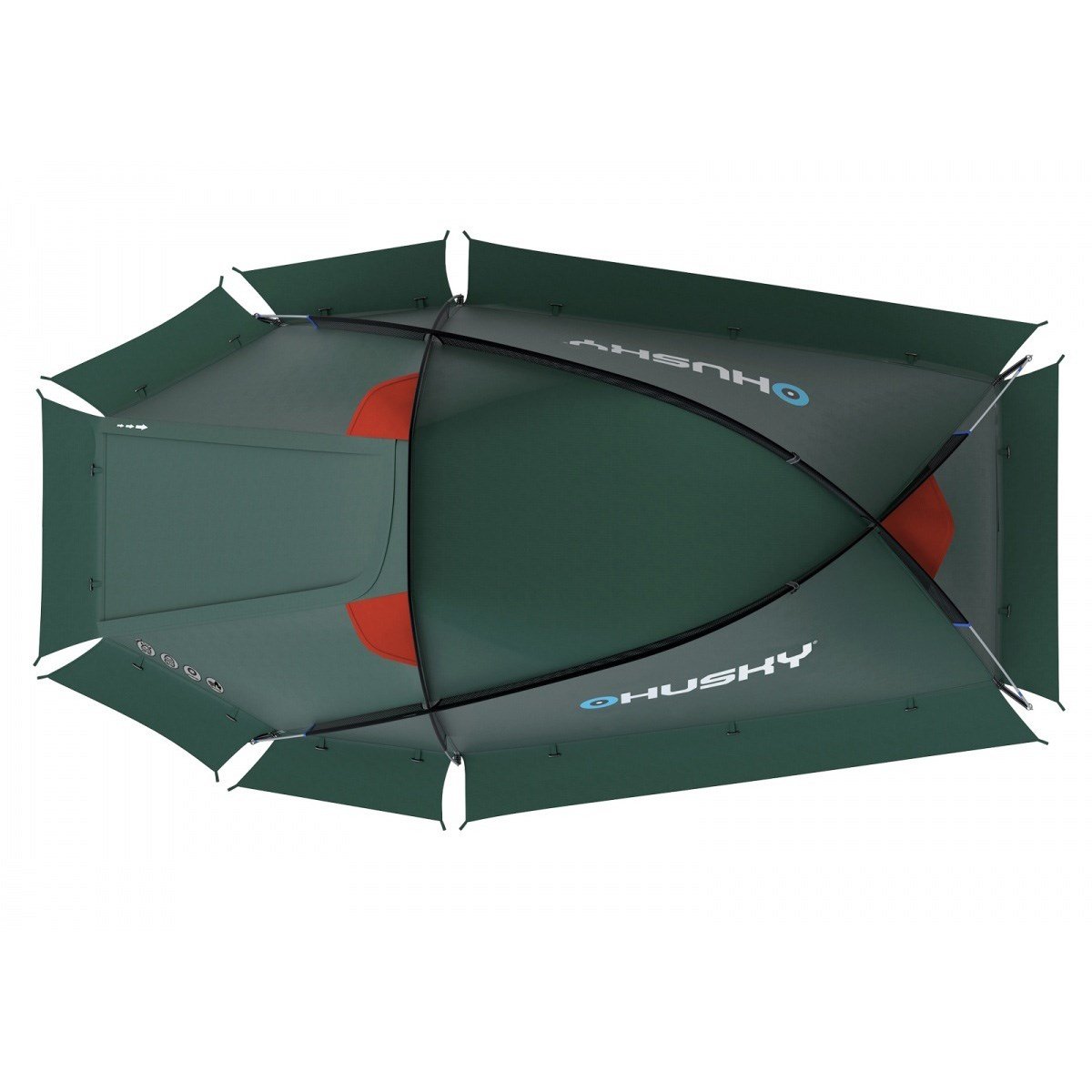HUSKY FLAME 2 KİŞİLİK ÇADIR (YEŞİL) | Husky Outdoor Türkiye