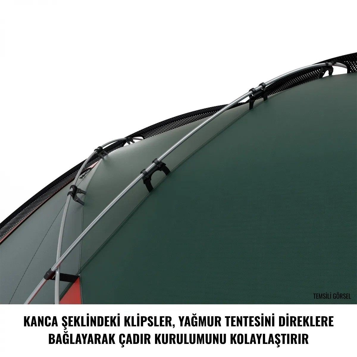 HUSKY FLAME TEK KİŞİLİK ÇADIR (KIRMIZI)