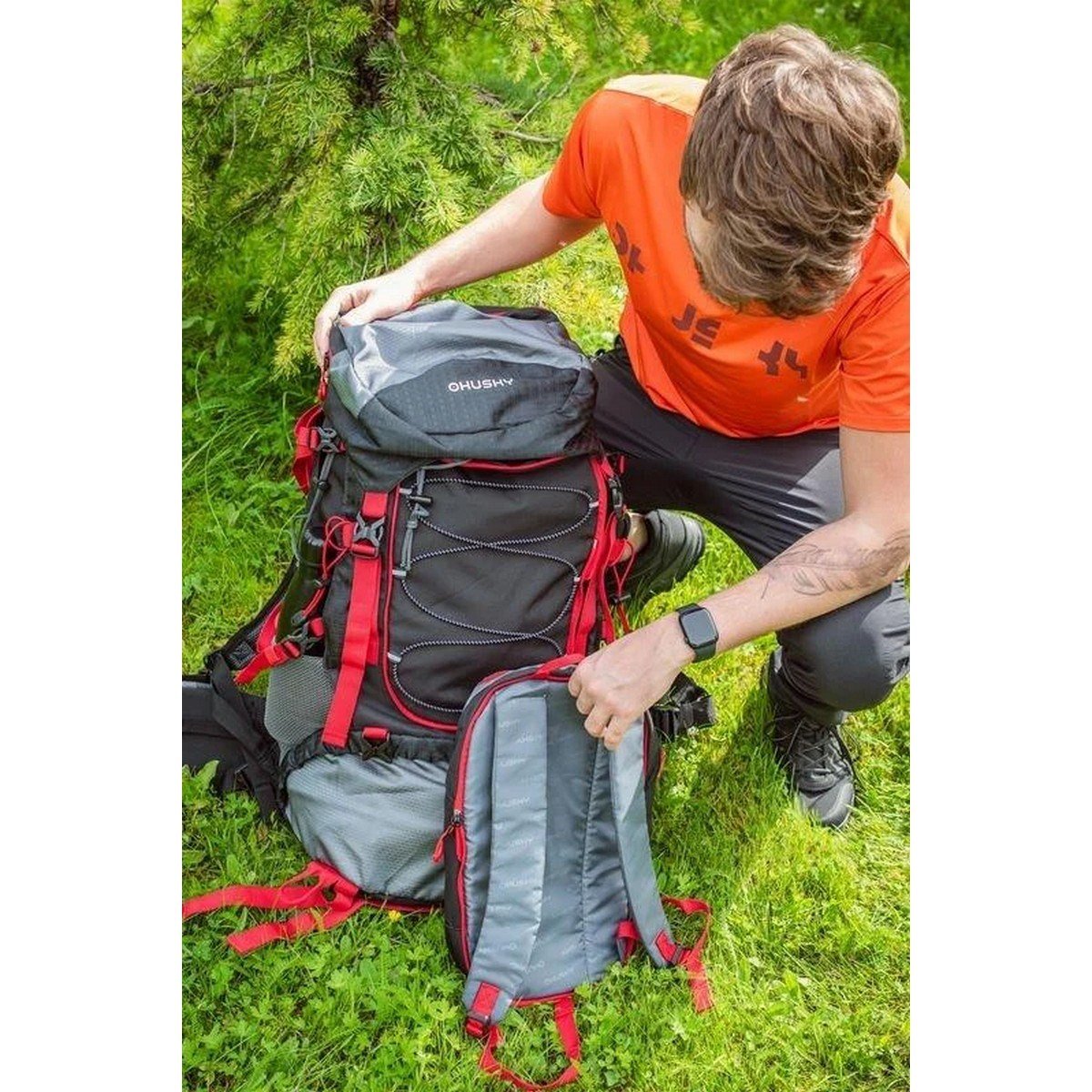 HUSKY SAMONT 60+10 LT SIRT ÇANTASI (SİYAH)