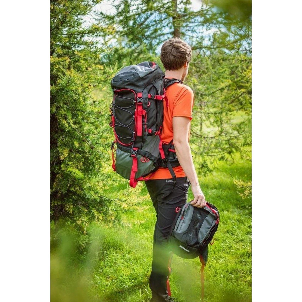 HUSKY SAMONT 60+10 LT SIRT ÇANTASI (SİYAH)