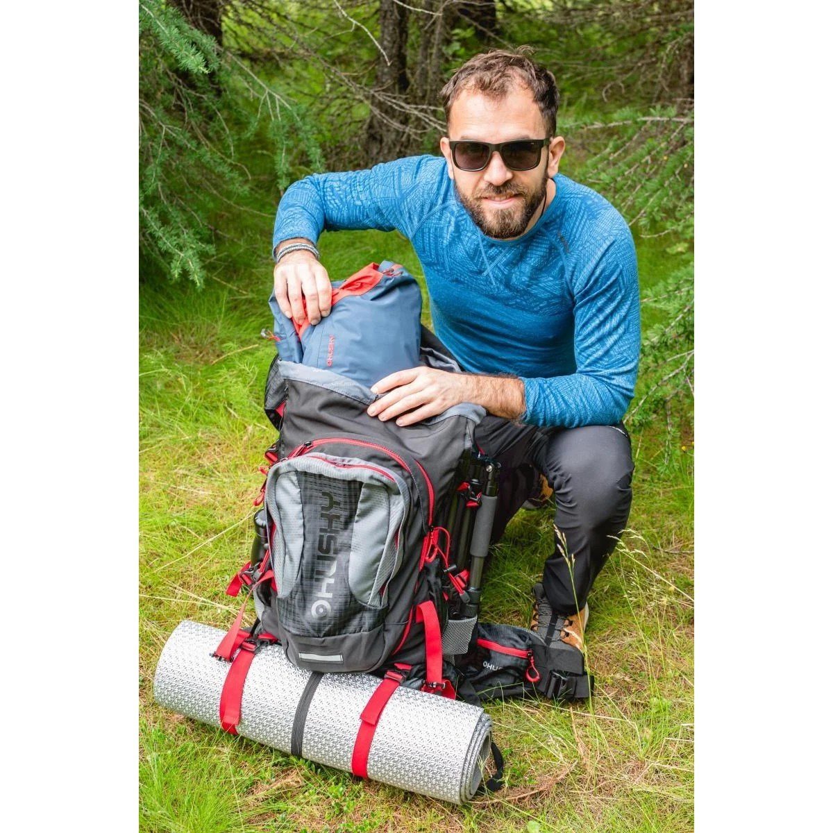 HUSKY SAMONT 60+10 LT SIRT ÇANTASI (SİYAH)