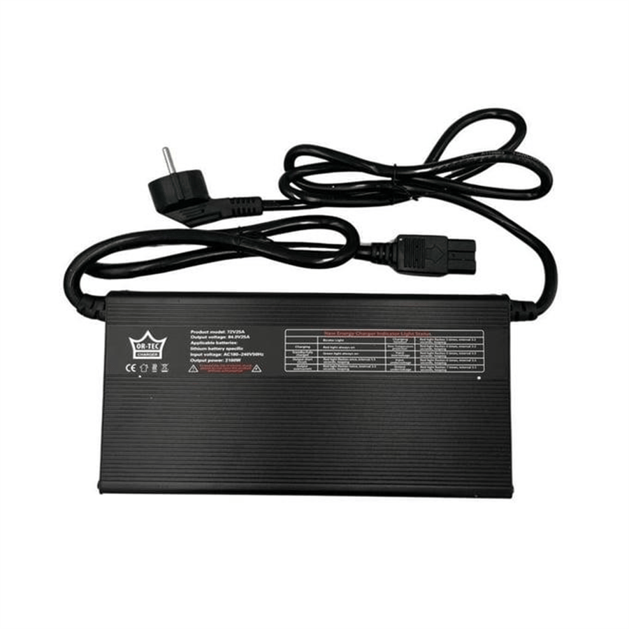 72 Volt 25A LiFePO4 Lityum Şarj Aleti