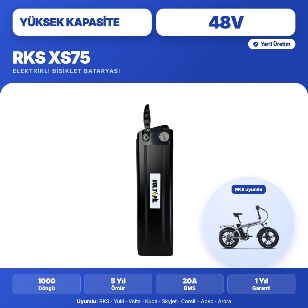 RKS XS75 Premium Batarya Aküsü 48V