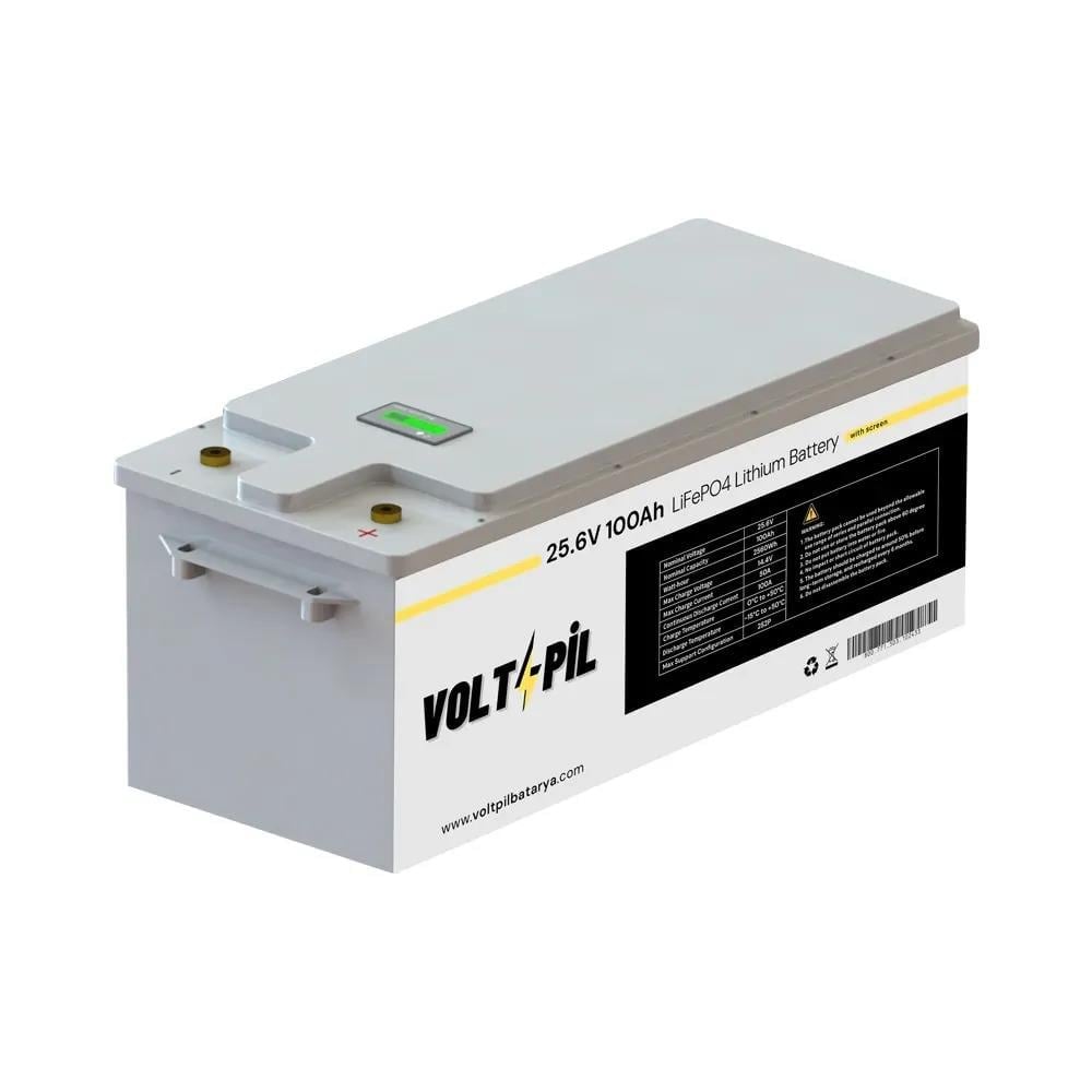 Voltpil 25.6V 100Ah LiFePO4 Akü