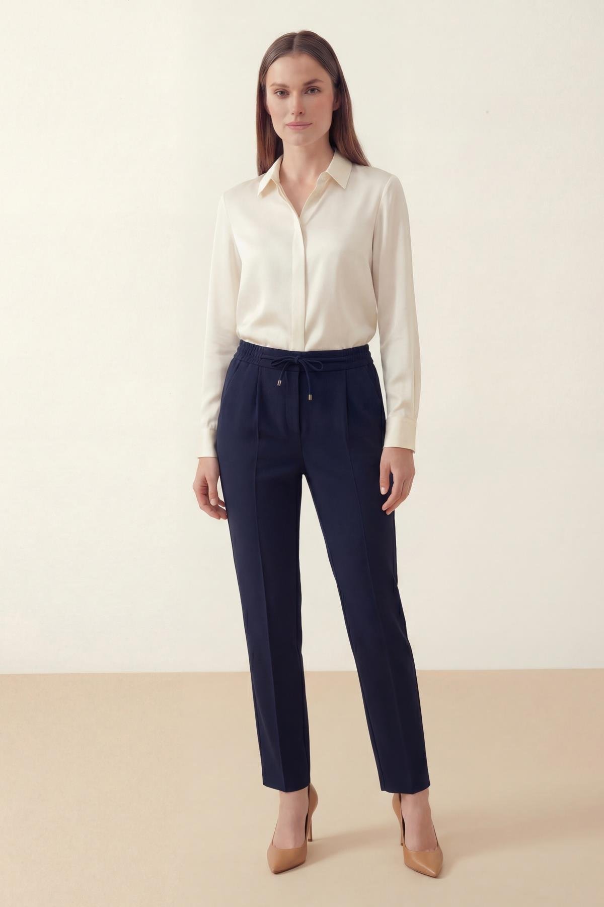 Tulin Beli Lastikli Comfort Pantolon LACİ