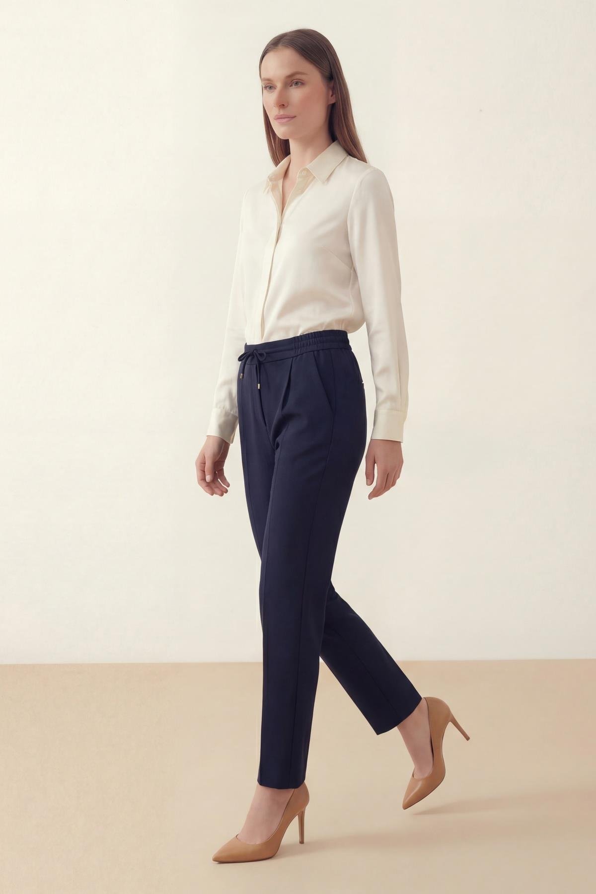 Tulin Beli Lastikli Comfort Pantolon LACİ