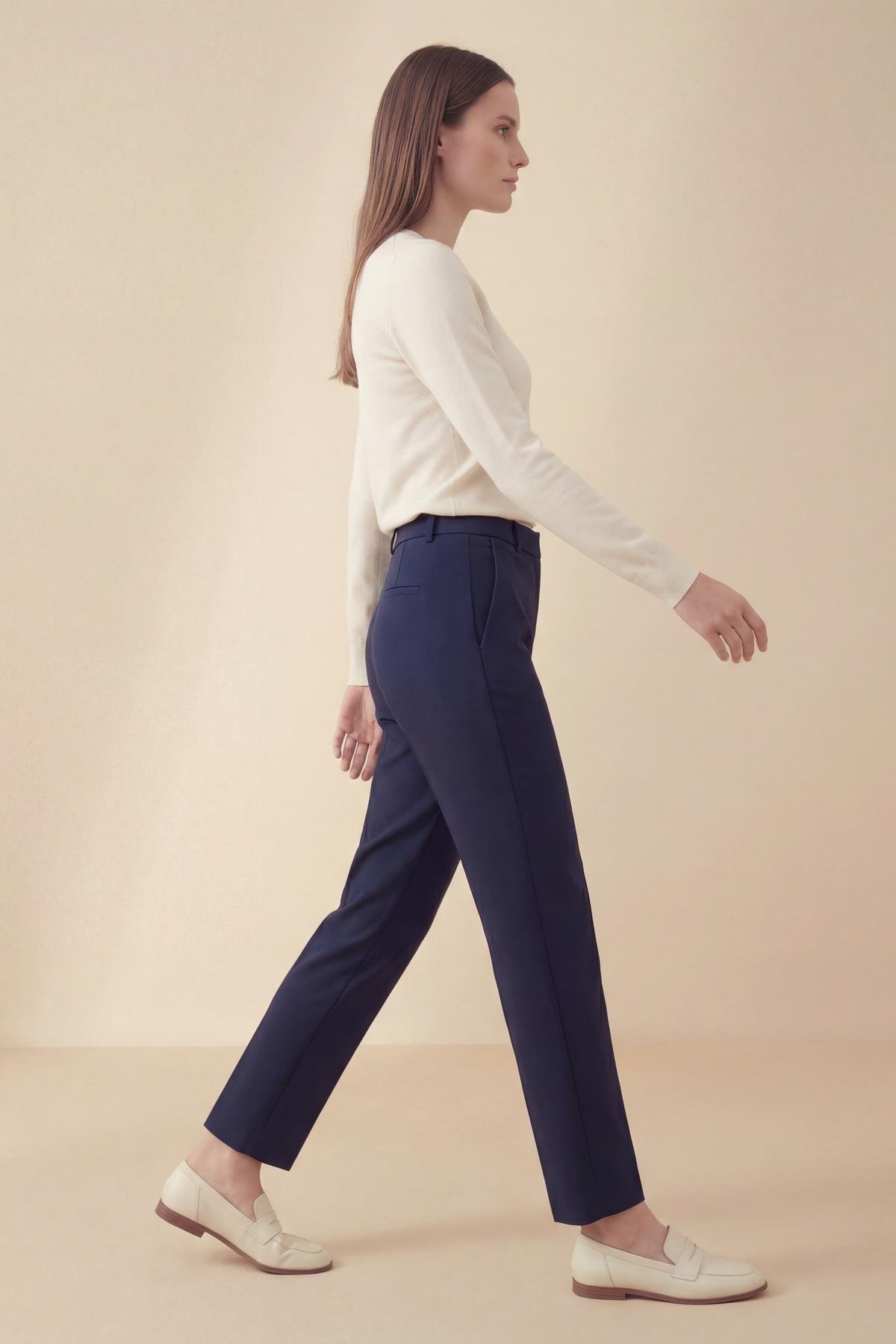 Tulin Yan Cep Basic Pantolon LACİ
