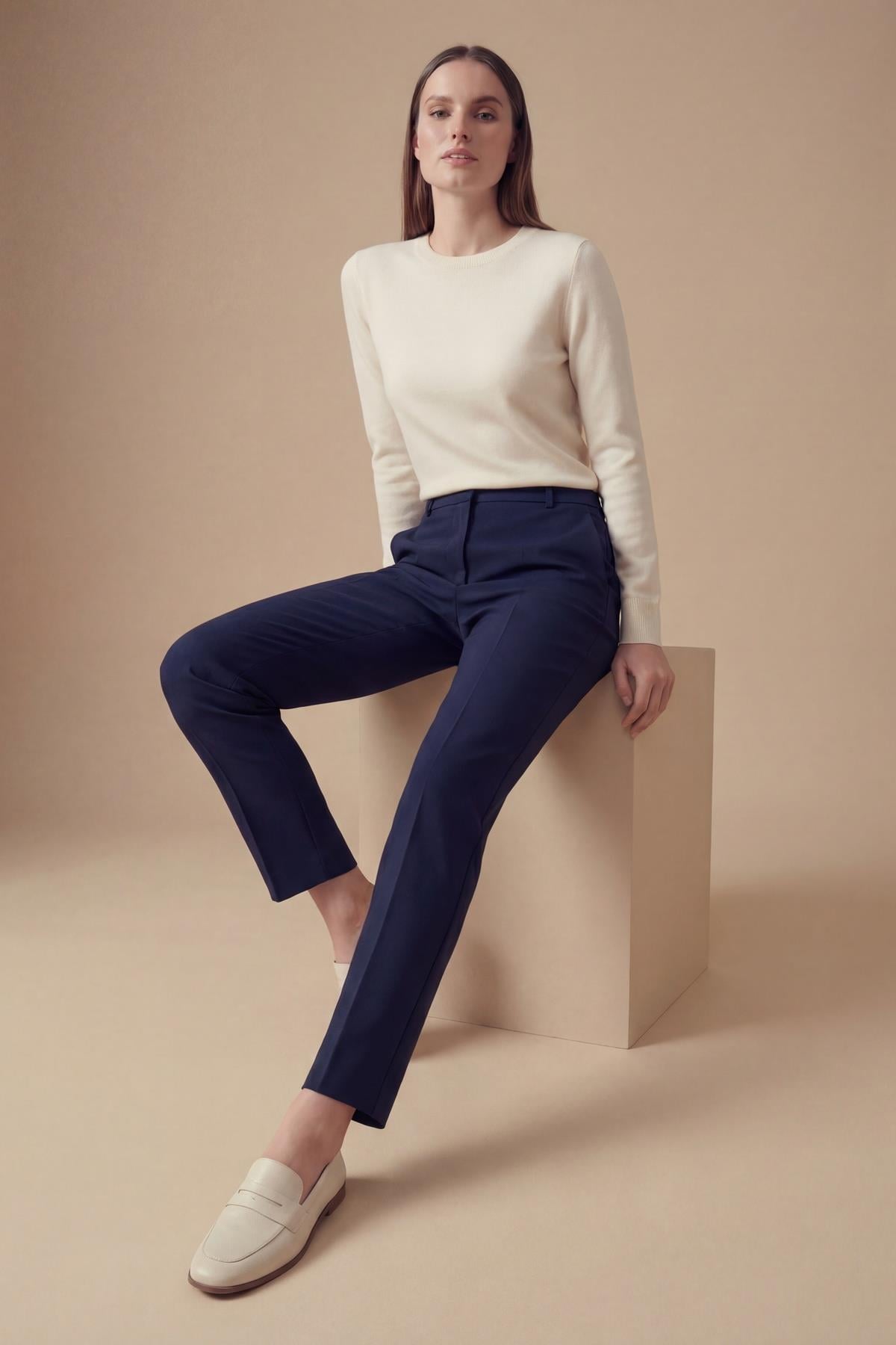 Tulin Yan Cep Basic Pantolon LACİ