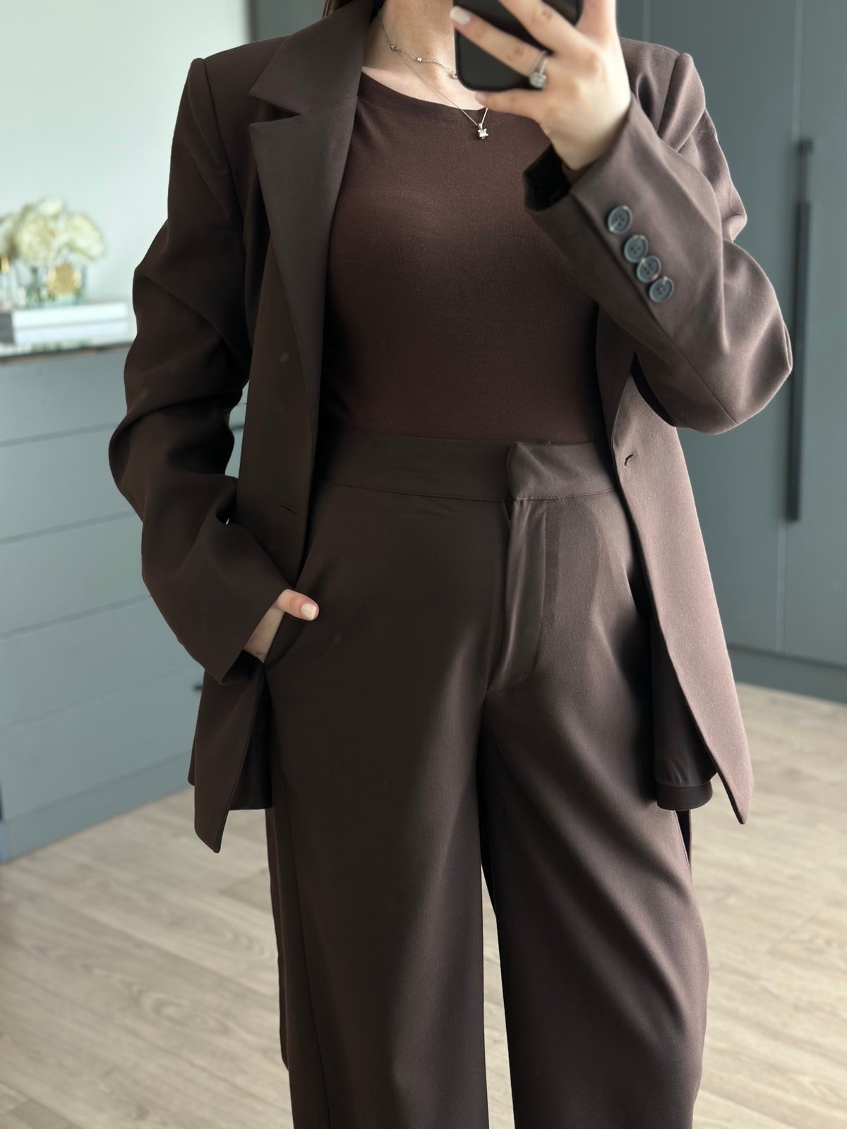 KEMERLİ BLAZER TAKIM