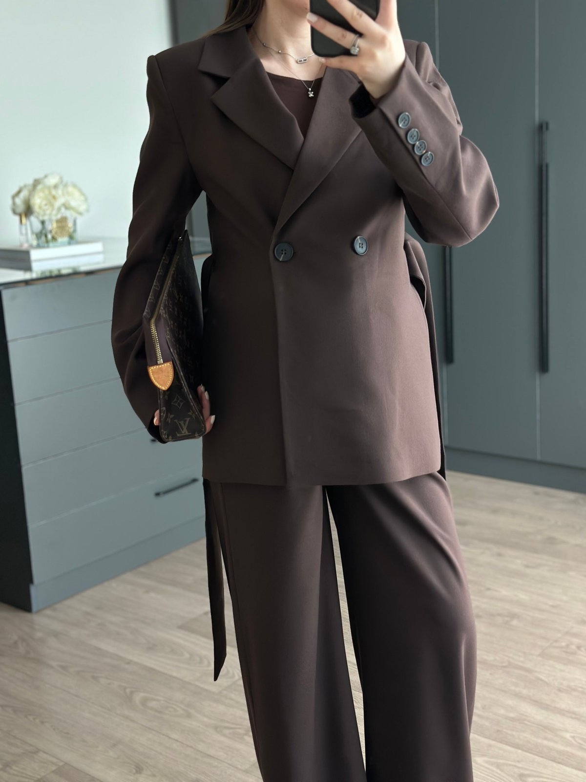 KEMERLİ BLAZER TAKIM