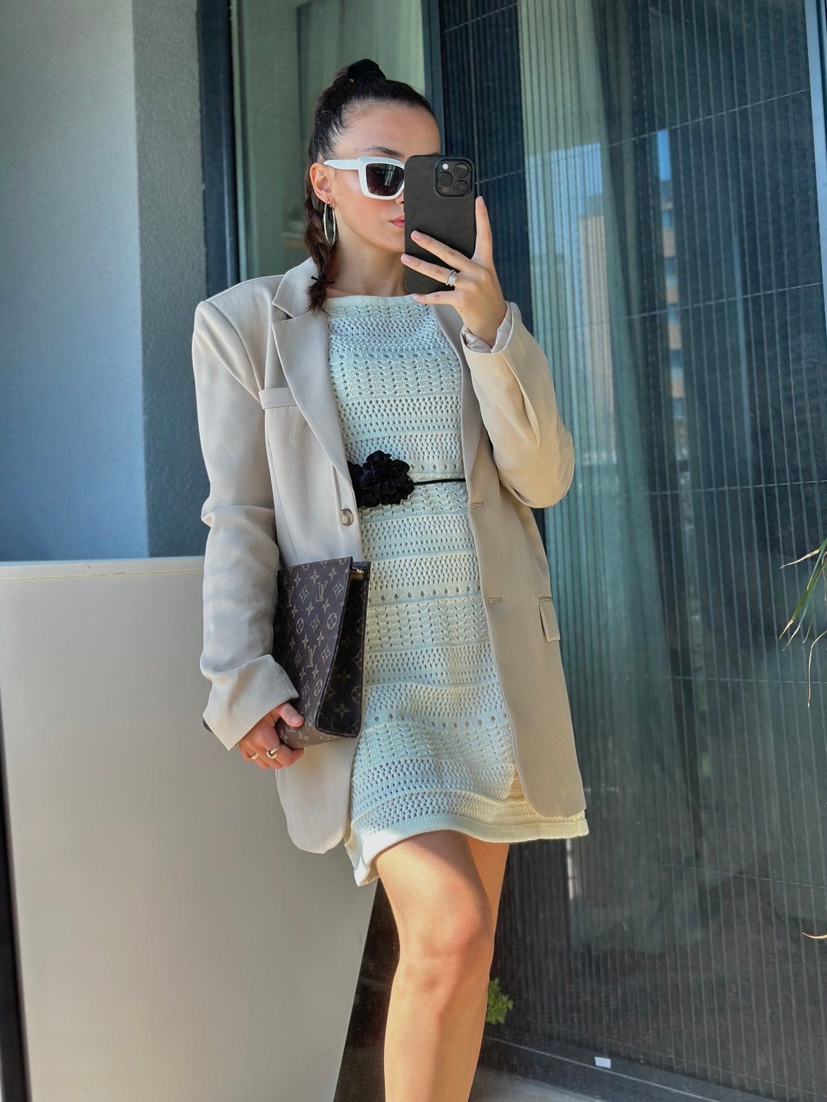 SIRT DEKOLTELİ BLAZER CEKET