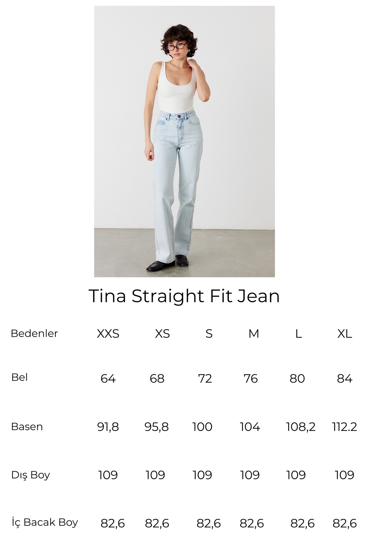 Tina Straight Fit Jean Mavi 7