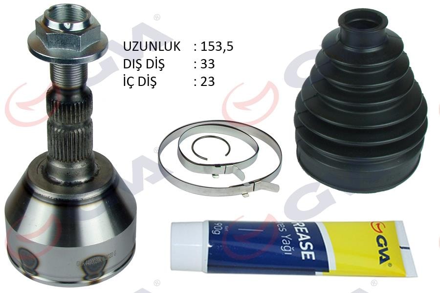 GVAAks Kafası Dış Astra K 15 22 1.4 B14xfl-Xft 1.6 B16dth-B16sht Otomatik 33X23x52.5 153.5MmGVA 4490020K