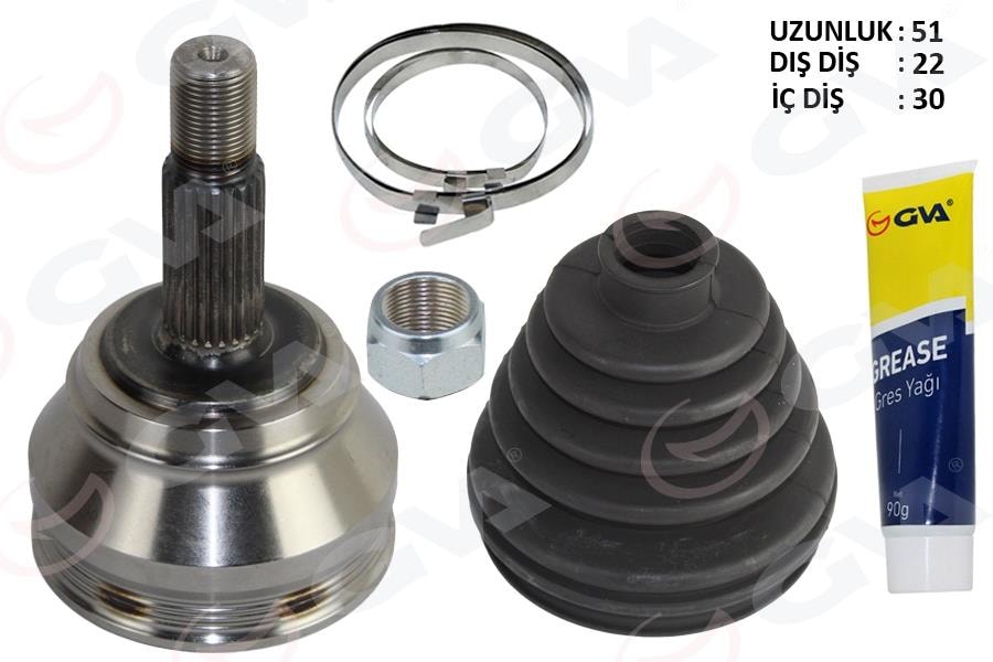 GVAAks Kafası Dış Golf3-Classic-Cordoba 1.6-1.8 91- Aft-Abs 1.6-1.8GVA 4475298K