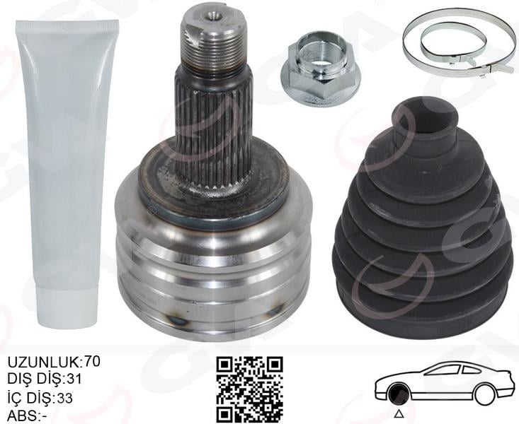 GVAAks Kafası Dış Ön Sağ/Sol Bmw X3 E83 137MmGVA 4499008K