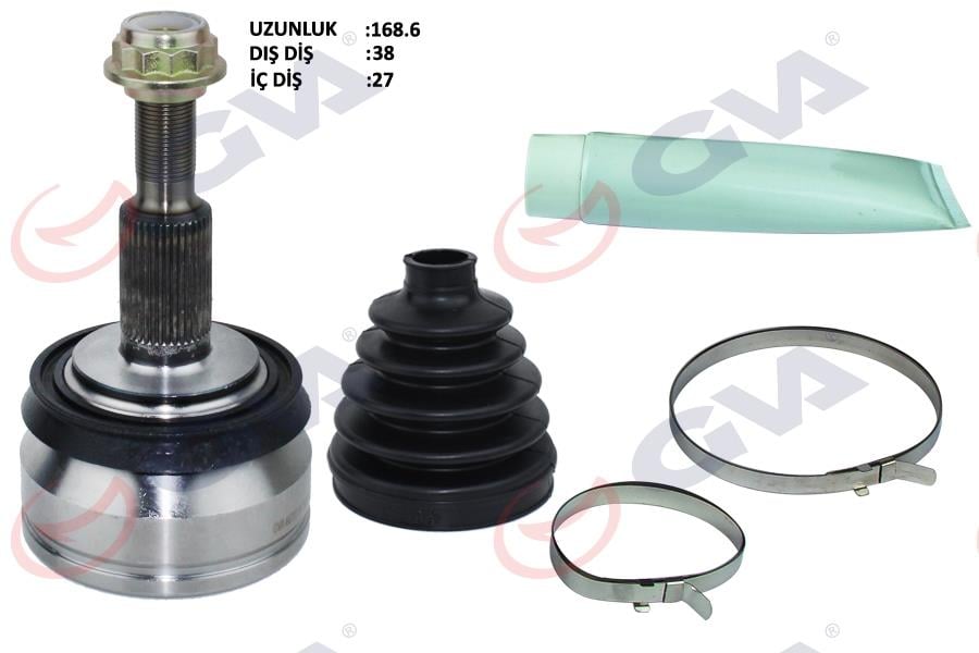GVAAks Kafası Dış Ön Transporter T5 1.9 Tdı 04-10 Axb 38X27x63 168.5MmGVA 4475220K