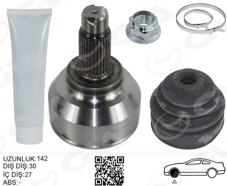 GVAAks Kafası Dış Sağ/Sol Bmw E46 Xd Xi 142MmGVA 4499007K