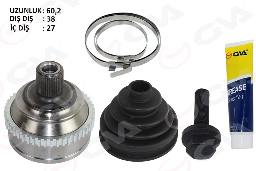 GVAAks Kafası Dış T4 2.4 D-2.5 Tdi Abs Li 96-03 Aab-Aja-Acv-Ajt 2.4 D-2.5 TdiGVA 4475264KA