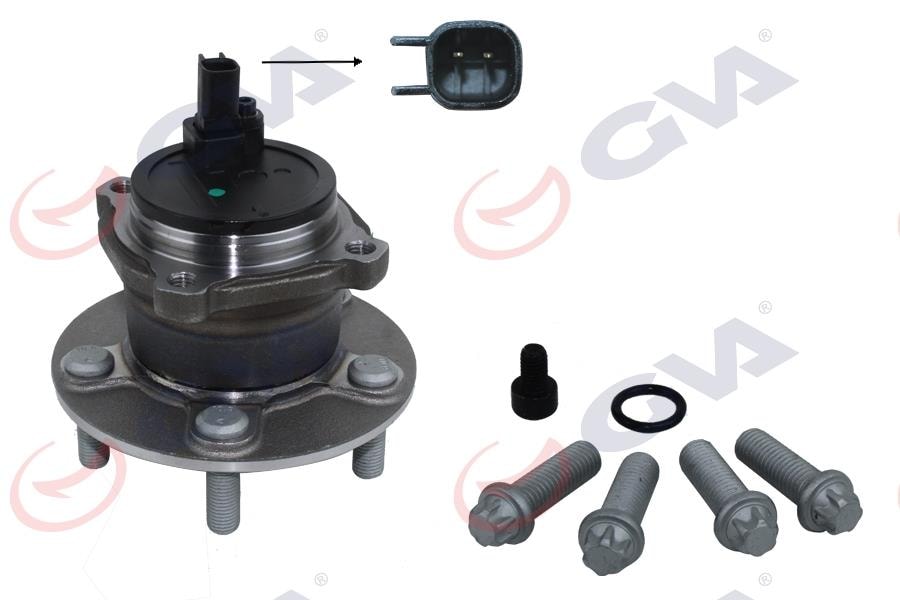 GVAArka Teker Poryası Rulmanlı Focus C-Max 07 11 -Focus Iı 04 11 Abs Li 5 Bijon Sensor DahılGVA 4735111
