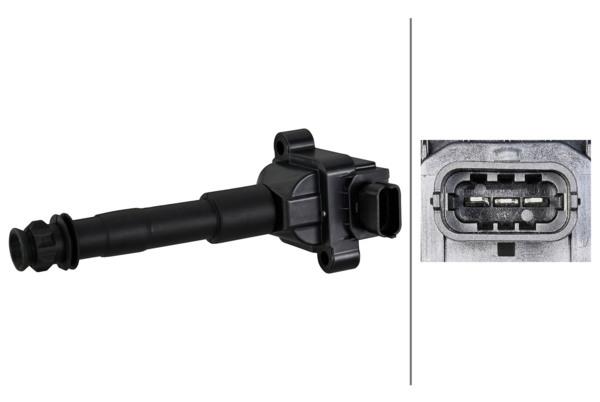 HELLAAteşleme Bobini 3-Kutuplu 12V Porsche 911-BoxsterHELLA 5DA358168841