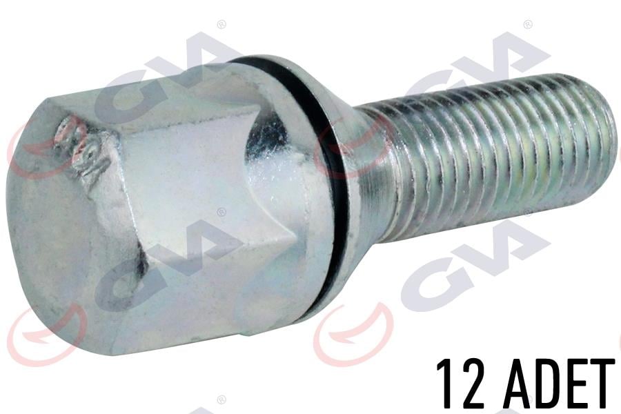 GVABijon Civatası Renault 9-11 Pullu-Çinko-Beyaz Paket 12GVA 8810118