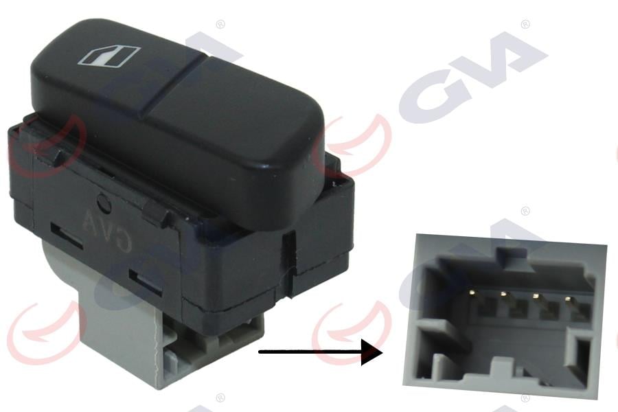 GVACam Açma Anahtarı Tekli Arka Sol Vw PoloGVA 8075009
