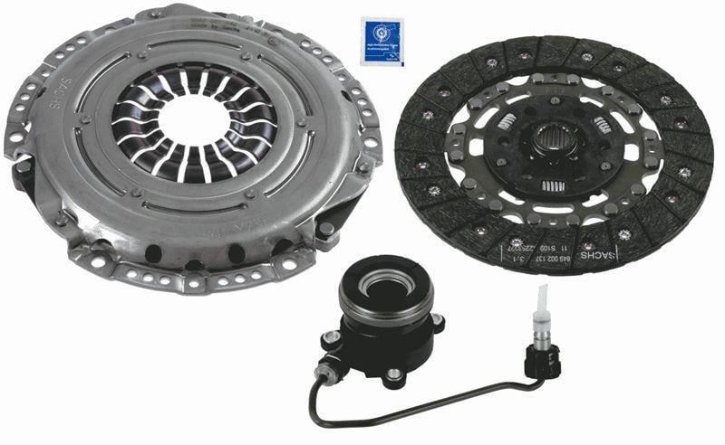 SACHSDebriyaj Seti Hidrolik Rulman Baskı Disk Bilya Astra J-Insıgnıa-Zafıra 1.6-1.6T-1.8 A16xer-A16let-A18xerSACHS 3000990527