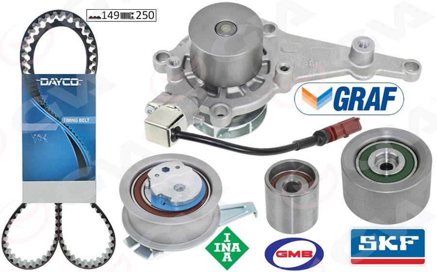 GVADevirdaim Eksantrık Gergi Kıtı Caddy-Passat-Leon-Superb-Kodıaq-A4-A5-A6 2.0 Tdı 2016 Dtua-Dsud-Dtrb-Dtrd-Deze-DtnaGVA 59WPK7562D