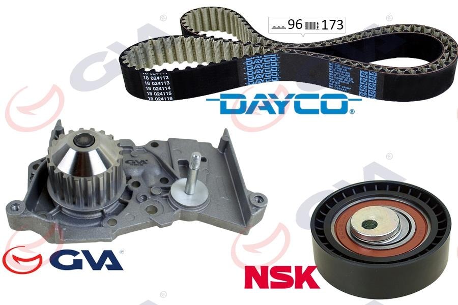 GVADevirdaimli Eksantrik Gergi Kiti 096X173 Dacıa Logan 04 Sandero 08 Dokker 13 1.4 K7j 1.6 K7mGVA 59WPK1920